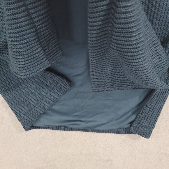 NEW Mondetta Collared Long Sleeve Ribbed Knit Eco Dress S // 25CT - Picture 8 of 9